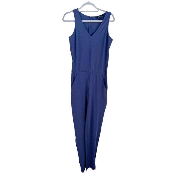 Athleta Brooklyn Textured‎ Jumpsuit, Pockets, Sleeveless, Size 2 Tall - Picture 1 of 7